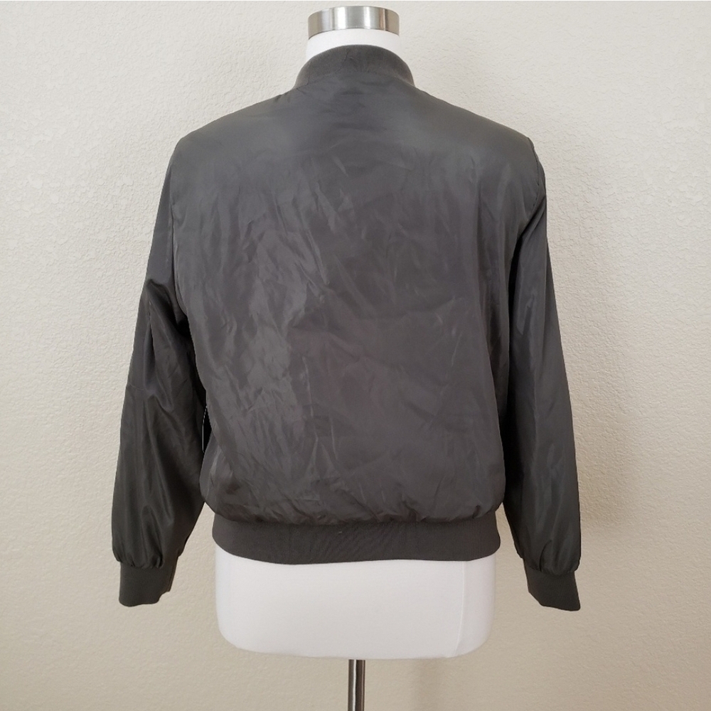 Ambiance  Bomber Jacket Women’s Size  Lightweight Zip Front Pocket Style - Picture 4 of 7